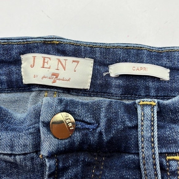 Jen 7 By 7 For All Mankind High Rise Capri Size 4 - Picture 9 of 16